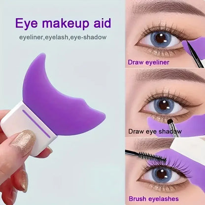 Silicone tool for eye makeup