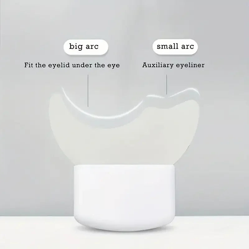 Silicone tool for eye makeup