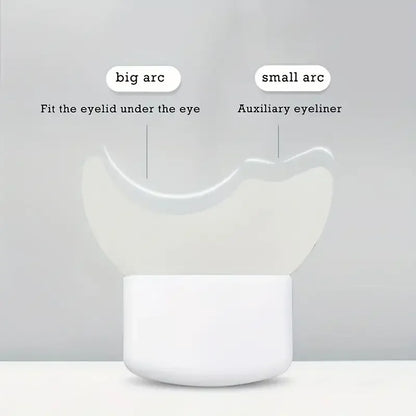 Silicone tool for eye makeup