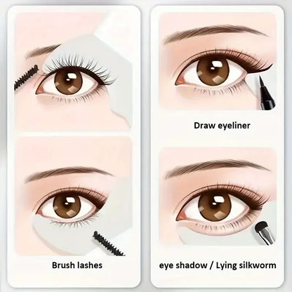 Silicone tool for eye makeup